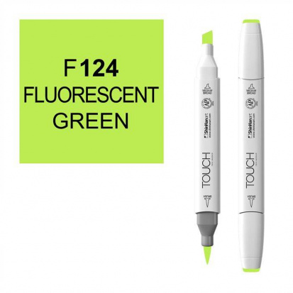 Маркер "Touch Brush" 124 флюр зеленый F124